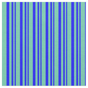 Blå och akvamarin Färgad stripe Mönster Tyg