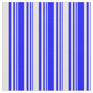 Blå och beige Färgad stripe/uttorkad Mönster Tyg