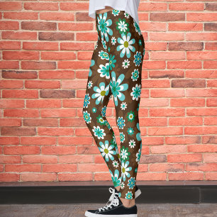 Blå och blå Mod Leggings