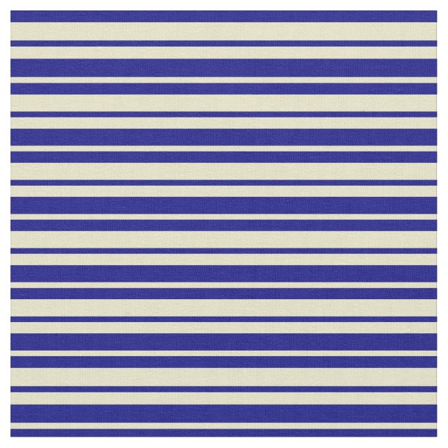 Blå och Blek Goldenrod Färgad stripe Mönster Tyg (Närbild)