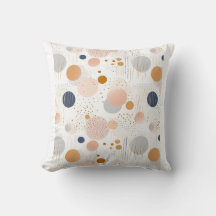 Blå och brun Abstrakt Färg DesignFleece Blanket