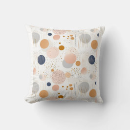 Blå och brun Abstrakt Färg DesignFleece Blanket Kudde