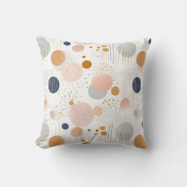 Blå och brun Abstrakt Färg DesignFleece Blanket Kudde