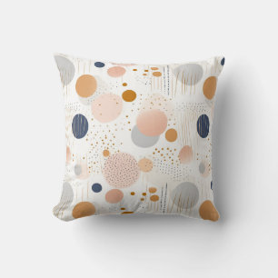 Blå och brun Abstrakt Färg DesignFleece Blanket Kudde