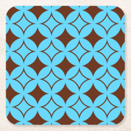 Blå och brun shippo underlägg papper kvadrat