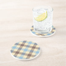 Blå och brun Tartan plaid