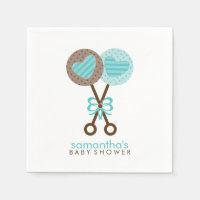 Blå och Brunius Baby Rattles