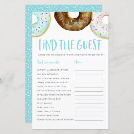 Blå och choklad Donuts Hitta gästspel