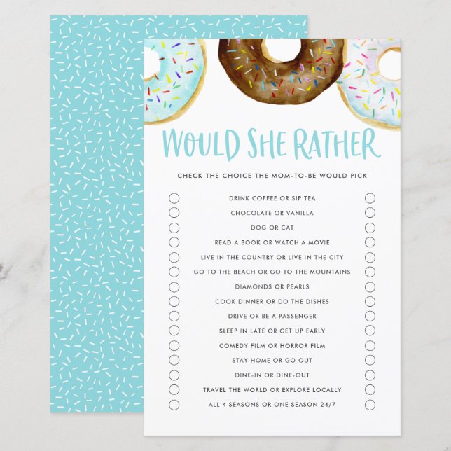 Blå och choklad skulle ge Mamma i stället för spel (Fram/baksida)