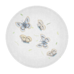 Blå och Cream Butterflies i Dreamy Flight CEG