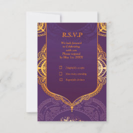 Blå och/eller violett med Guld Mandalas OSA Kort