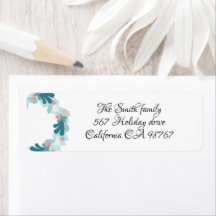 Blå och grått andedräkt (frisk grenar) returadress