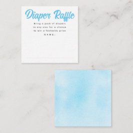 Blå och Grått Baby Shower Raffle Biljett Tilläggskort