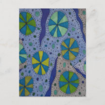 Blå och Grått Cosmic-Abstrakt