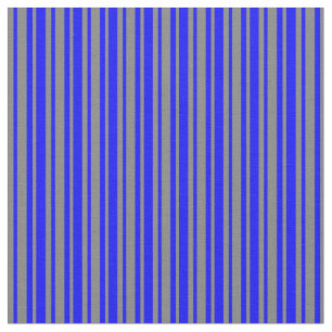 Blå och Grått Färgad stripe/lind Mönster Tyg