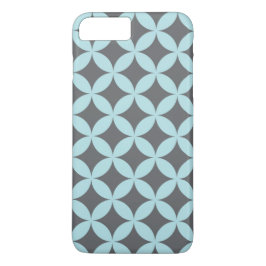 Blå och Grått Patterned iphone case