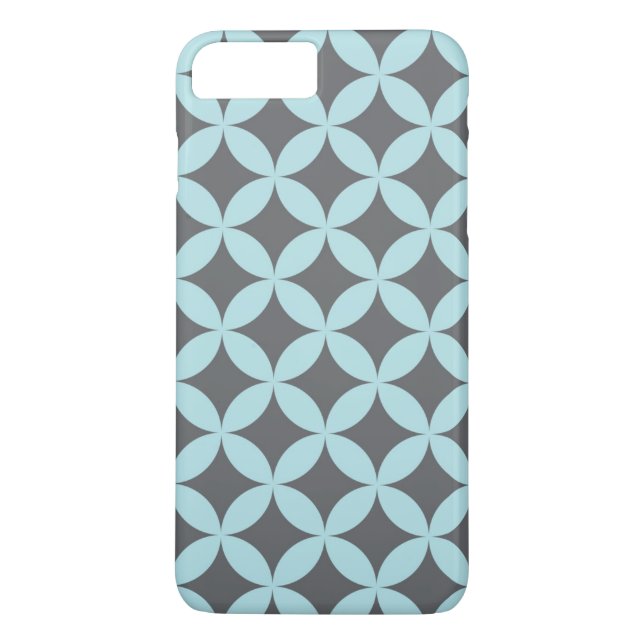 Blå och Grått Patterned iphone case Case-Mate iPhone Skal (Baksida)