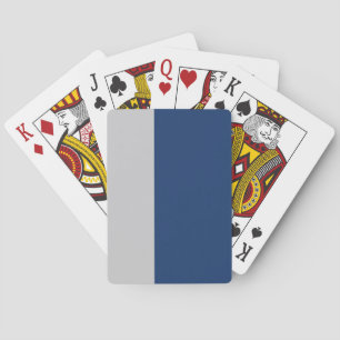 Blå och Grått stripe Casinokort