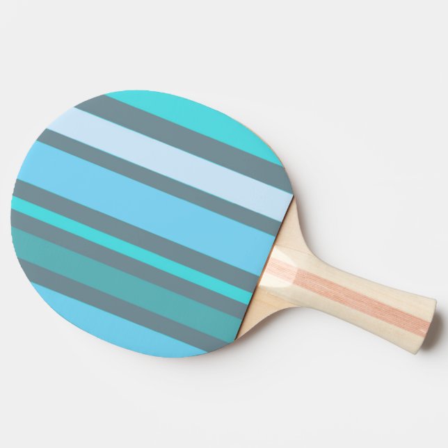 Blå och gröna ränder pingisracket (Sidan)