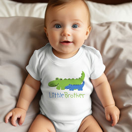 Blå och Grönt Alligator Little Brother Tee