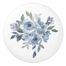 Blå och Grönt Blommor