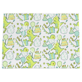 Blå och Grönt Dinosaur Birthday