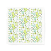 Blå och Grönt Dinosaur Birthday