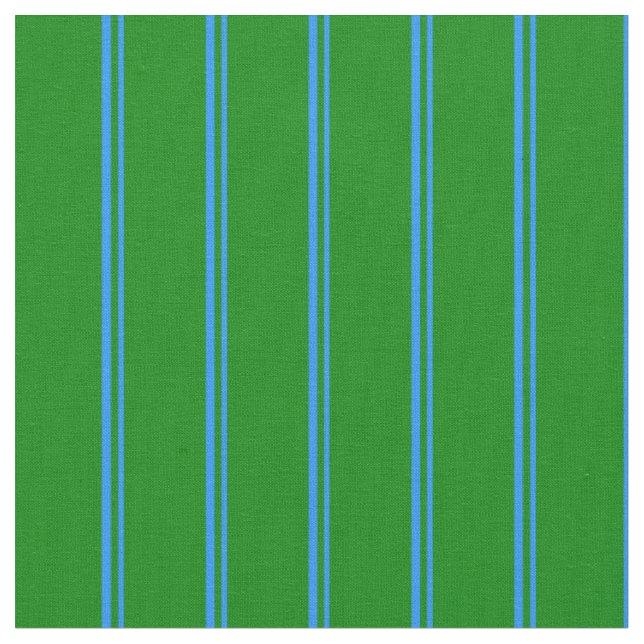 Blå och Grönt Färgad stripe Mönster Tyg (Närbild)