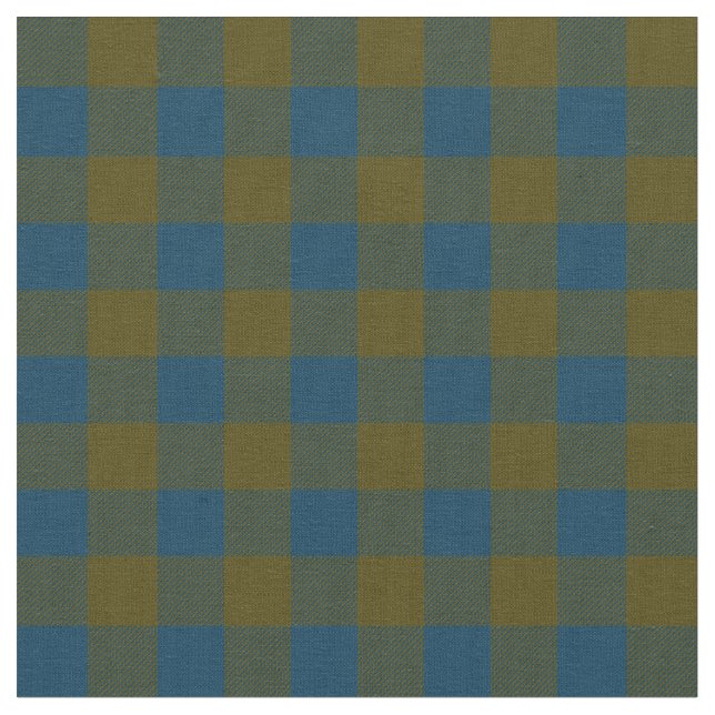 Blå och Grönt | Höst färger | Buffalo Play Tyg (Närbild)