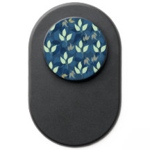 Blå och Grönt Leafy Mönster