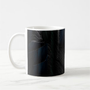Blå och grönt på blåplastbehållare kaffemugg