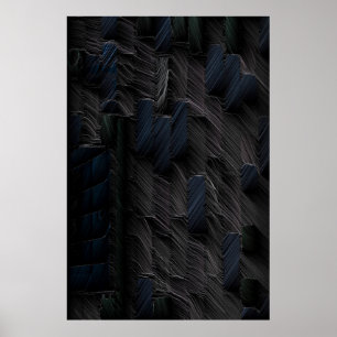 Blå och grönt på blåplastbehållare poster