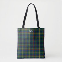 Blå och Grönt Play MacLaren Tartan Monogram