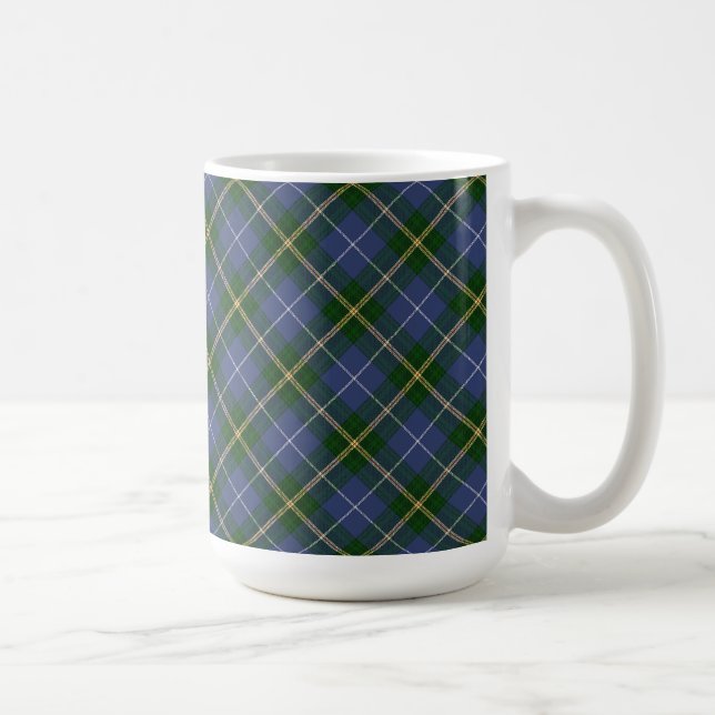 Blå och Grönt Tartan Play Mugg (Höger)