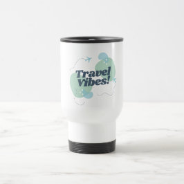 Blå och Grönt Travel Vibes Travel/Kommuter Mugg