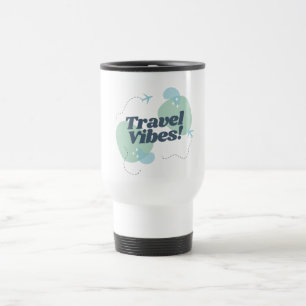 Blå och Grönt Travel Vibes Travel/Kommuter Mugg