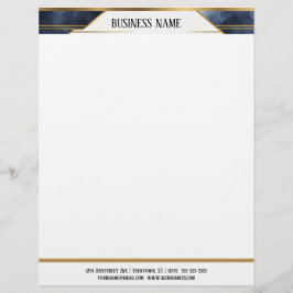 Blå och gul geometrisk banner brevhuvud