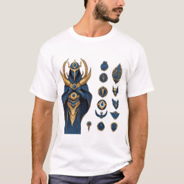 Blå och Guld Armor - Legends förbund T Shirt
