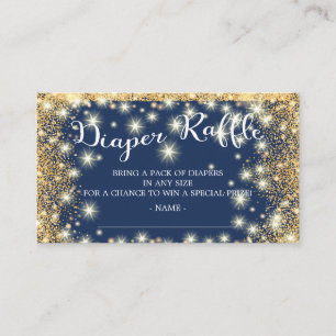 Blå och Guld-bläckstråle, bländare, Raffle Biljett Tilläggskort