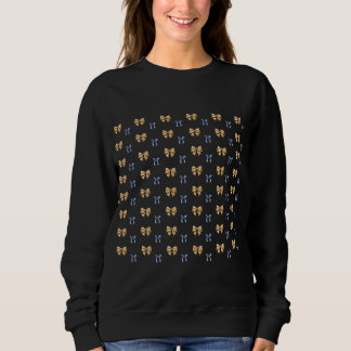 Blå och Guld Coquette Bow T Shirt