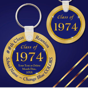 Blå och Guld, klass 1972, klass Reunion-favoriter Nyckelring