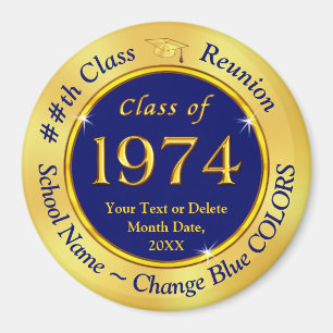 Blå och Guld, klass 1974, klass Reunion Magnet