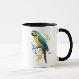 Blå och Guld Macaw Mugg