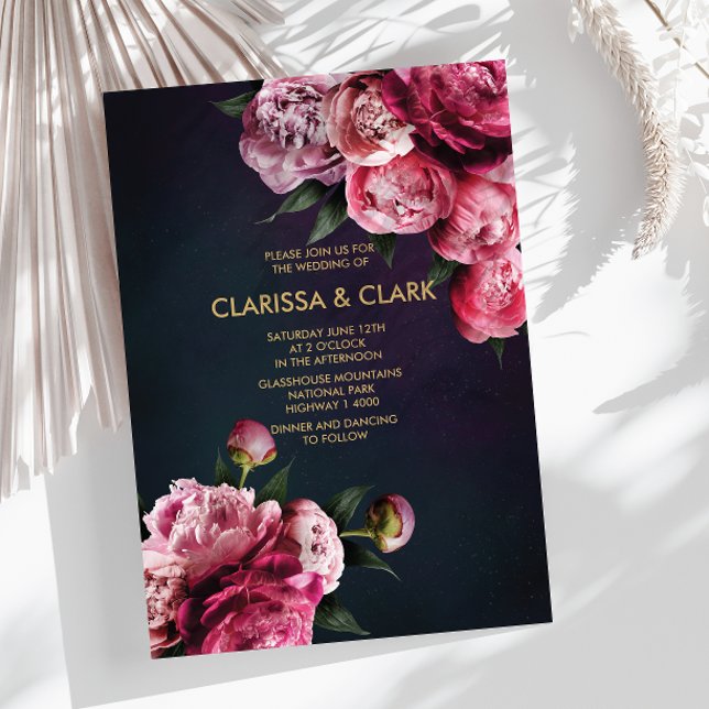 Blå och Guld med romska ponnyer Inbjudningar (Skapare uppladdad)