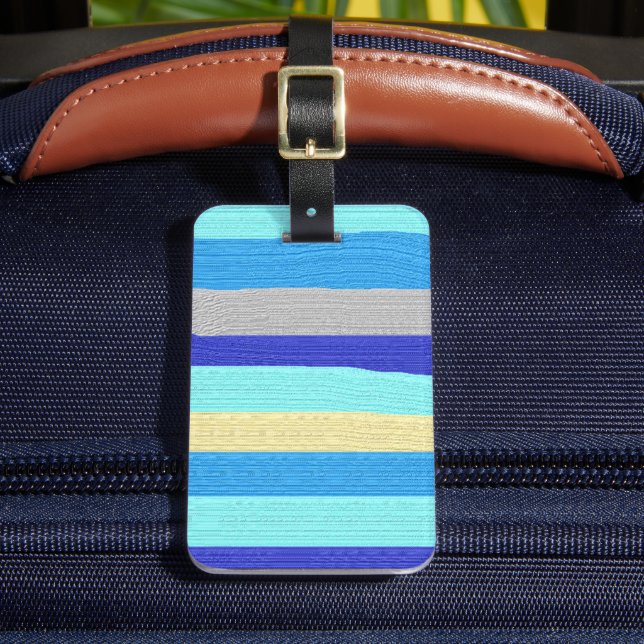 Blå och Guld Rand Bagagebricka (Framsida Insitu 2)