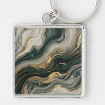 Blå och guld vätska marmor abstrakt konst