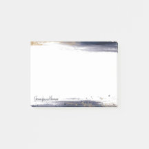 Blå och guld vattenfärgspenseldrag anpassade