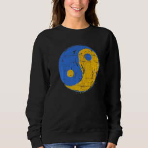 Blå Och Guld Yin Yang Mindfulness T Shirt