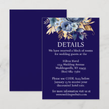 Blå och guldfärgade detaljer till inklusionskort