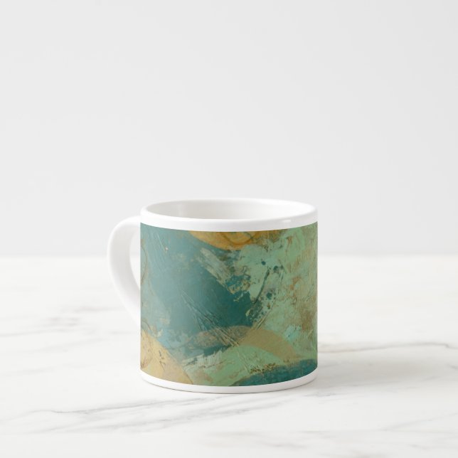 Blå och Gult Espressomugg (Framsida vänster)